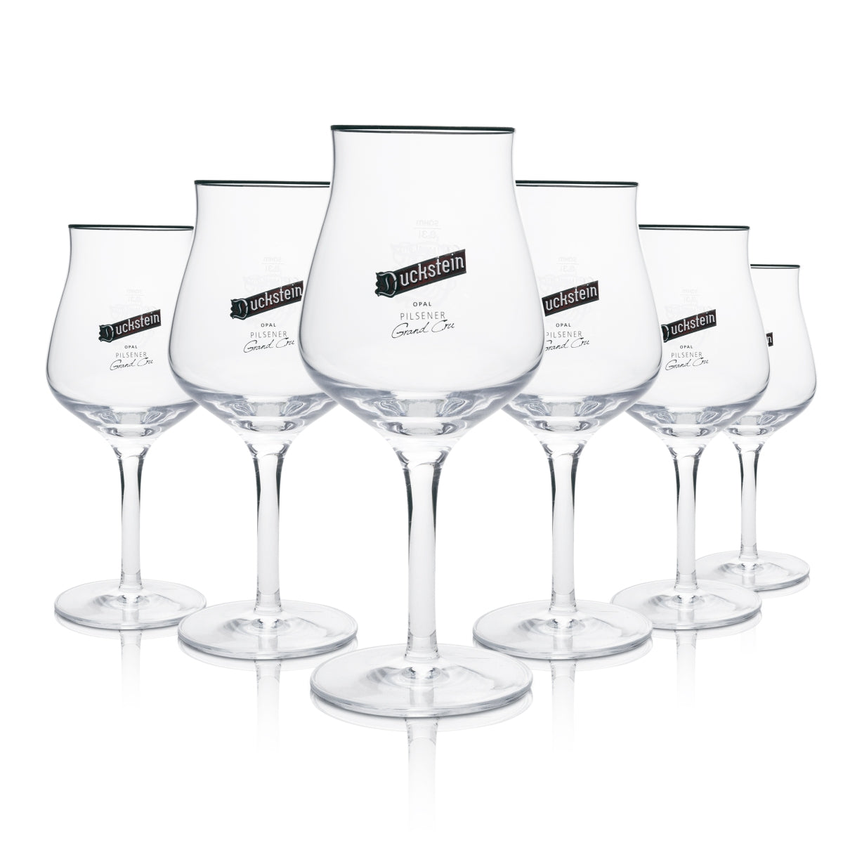 6x Duckstein Bier Glas Tasting Sahm 0,3l Opal Pilsner Grand Cru