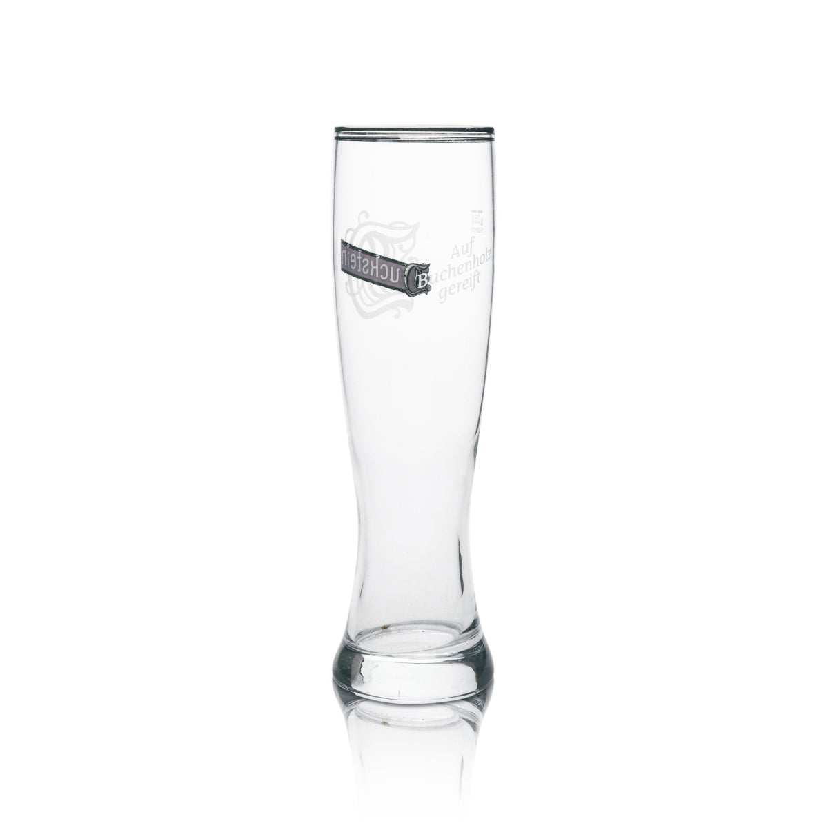 6x Duckstein Bier Glas Weizen 0,5l Silberrand Doppel Sahm – Ansicht 3