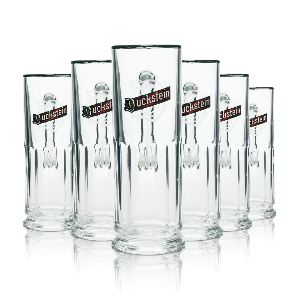 6x Duckstein Bier Krug Biergläser 0,3l Humpen Maximilian Seidel Silberrand