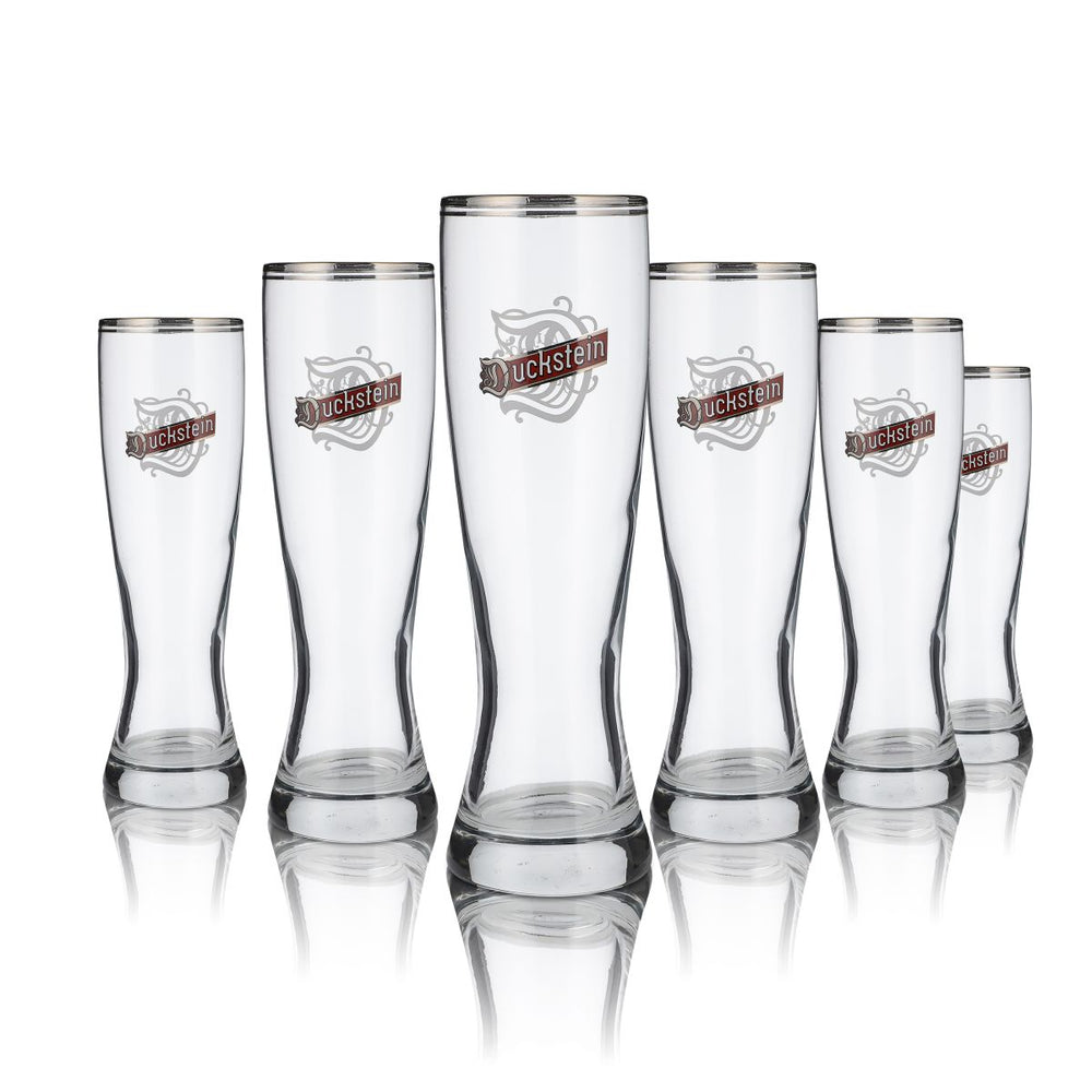 6x Duckstein Glas Bierglas Gläser Monaco Weizenglas - 0,3l
