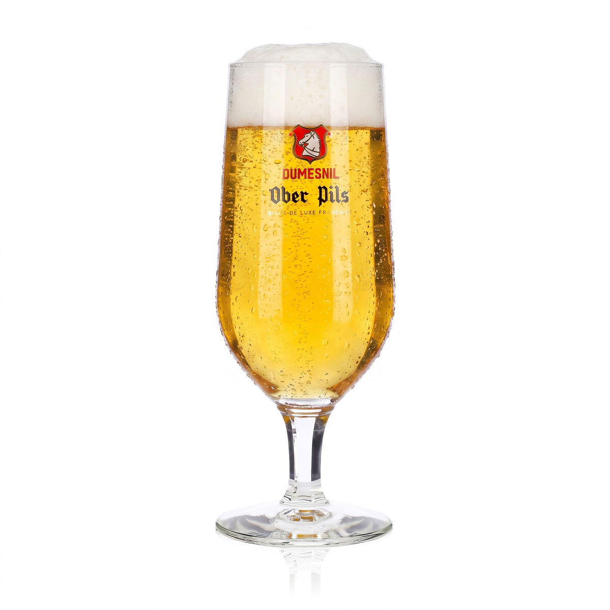 6x Dumesnil Bier Glas Pokalgläser Biergläser 0,25l Ober Pils rotes Logo 6er Set – Ansicht 2
