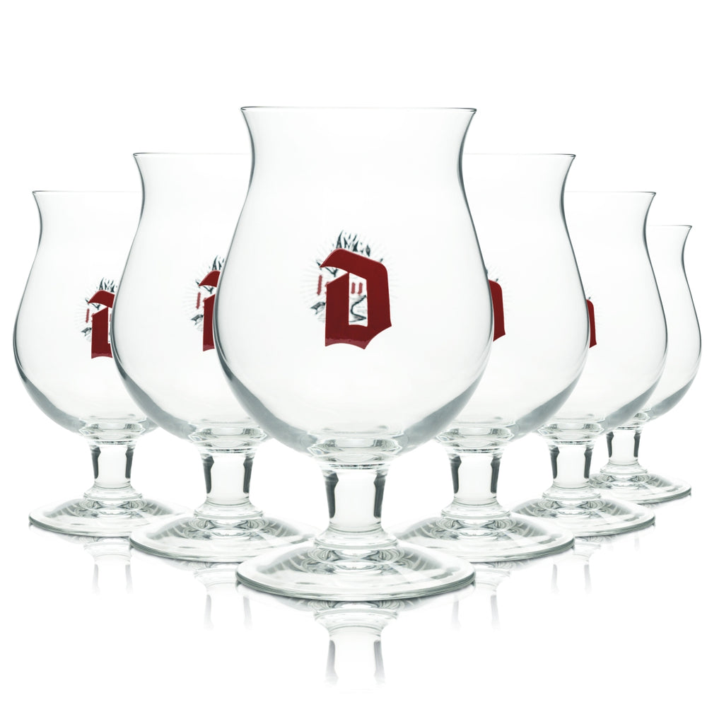 6x Duvel Bier Glas 0,33l Pokal Half Pint Craftbeer Gläser Tulpe Red D Beer Verre