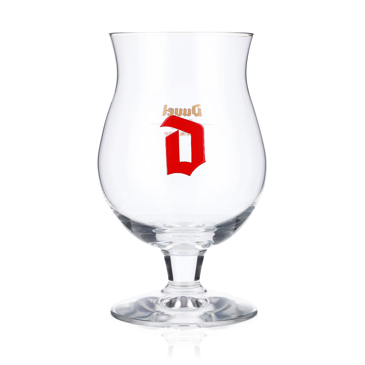 6x Duvel Bier Glas Gläser Bierglas bauchig 0,25l Rotes Logo – Ansicht 2