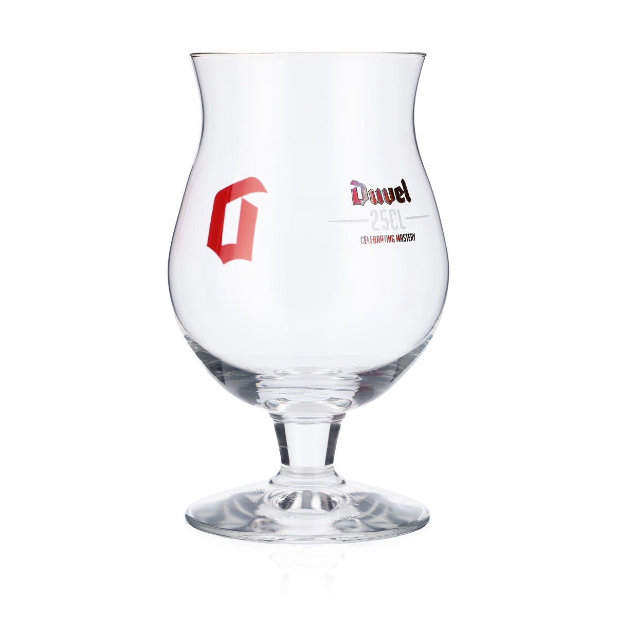 6x Duvel Bier Glas Gläser Bierglas bauchig 0,25l Rotes Logo – Ansicht 4