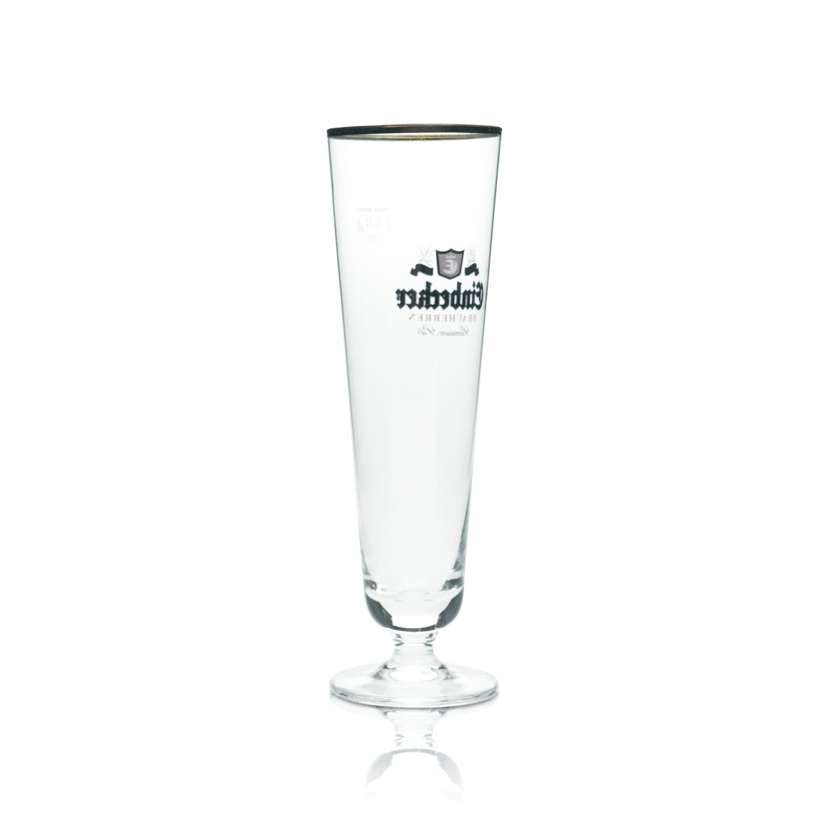 6x Einbecker Bier Glas 0,3l Pokal Tulpe Goldrand Stange Brauherren Pils Gläser – Ansicht 3