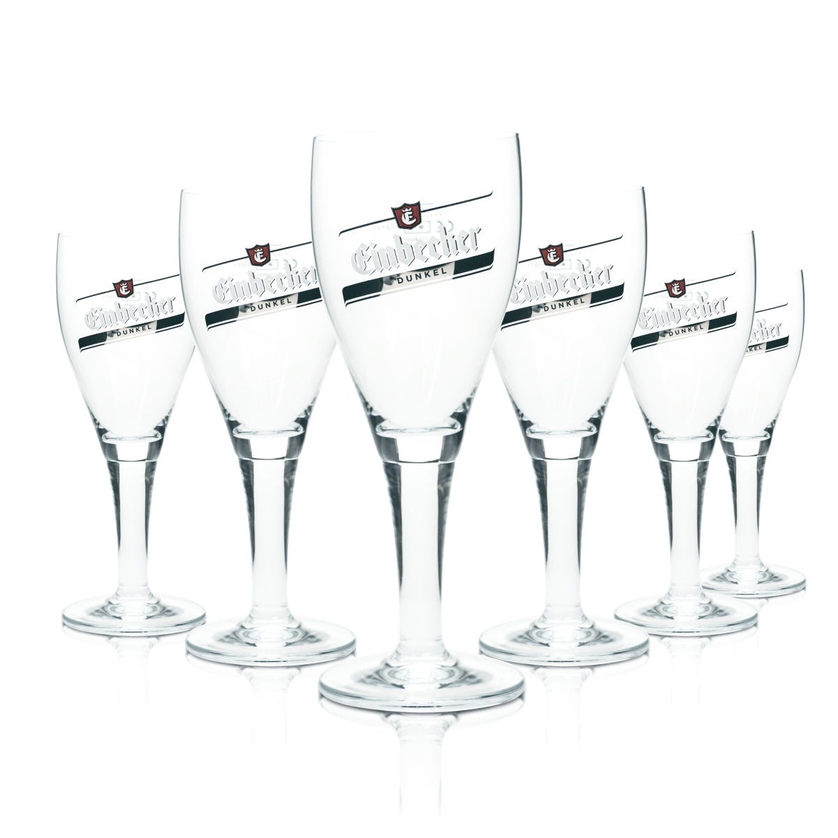 6x Einbecker Bier Glas 0,3l Pokal Tulpe Harzer Dunkel Gläser Brauerei Gastro