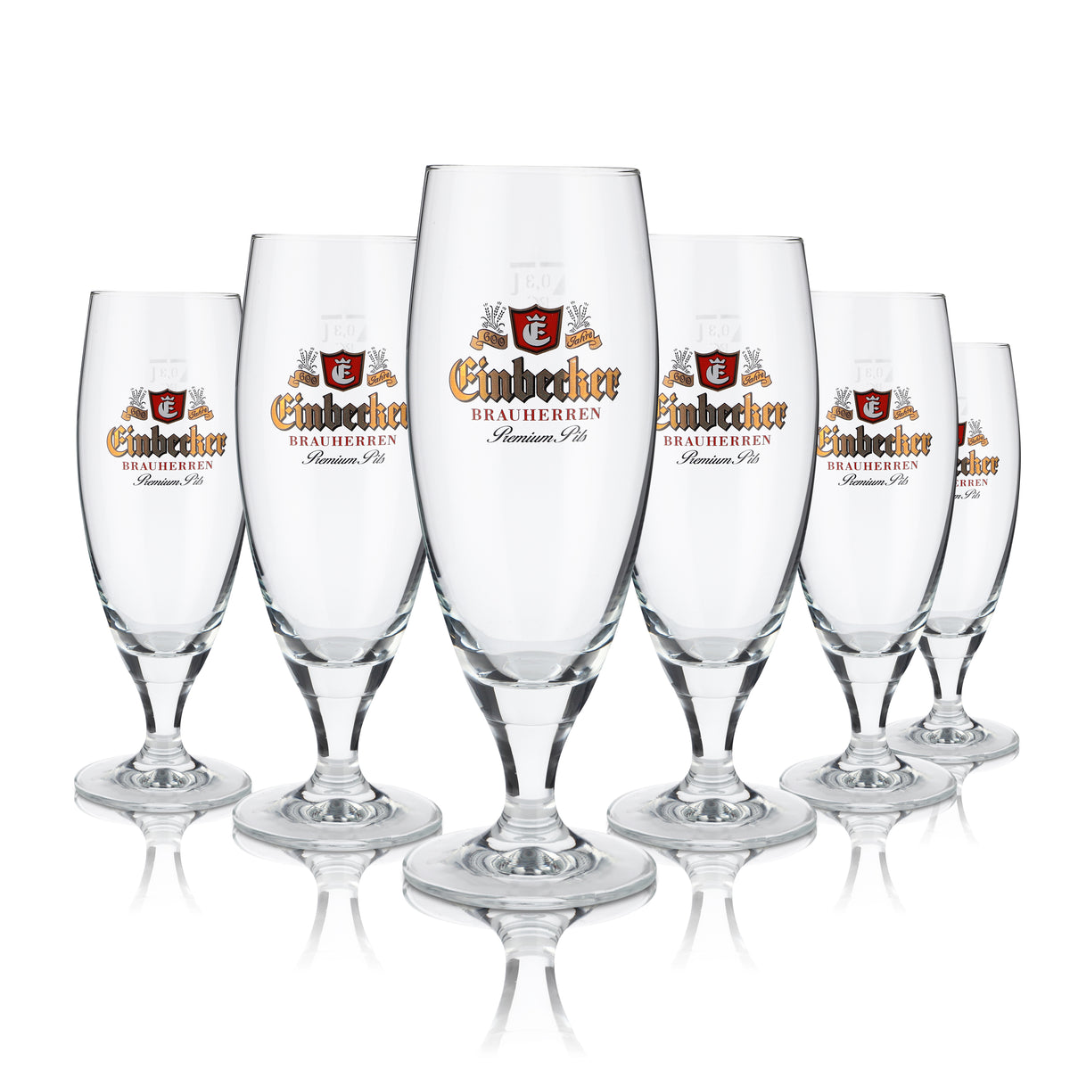 6x Einbecker Bierglas 0,3l Brauherren Pokal Pilstulpe Gläser Set Brauerei Gastro – Ansicht 4