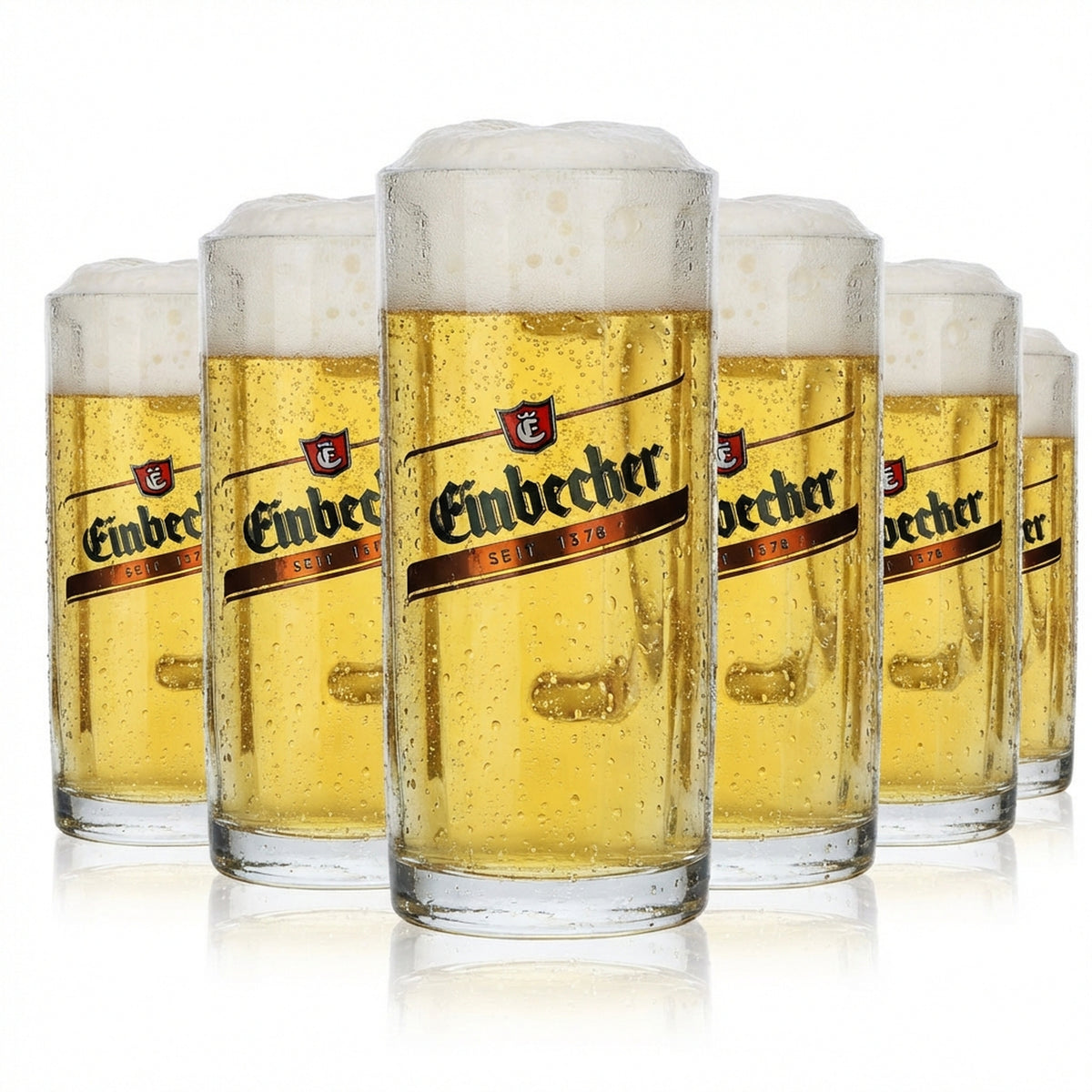 6x Einbecker Glas 0,2l Bier Humpen Krug Seidel Allgäu Gläser
