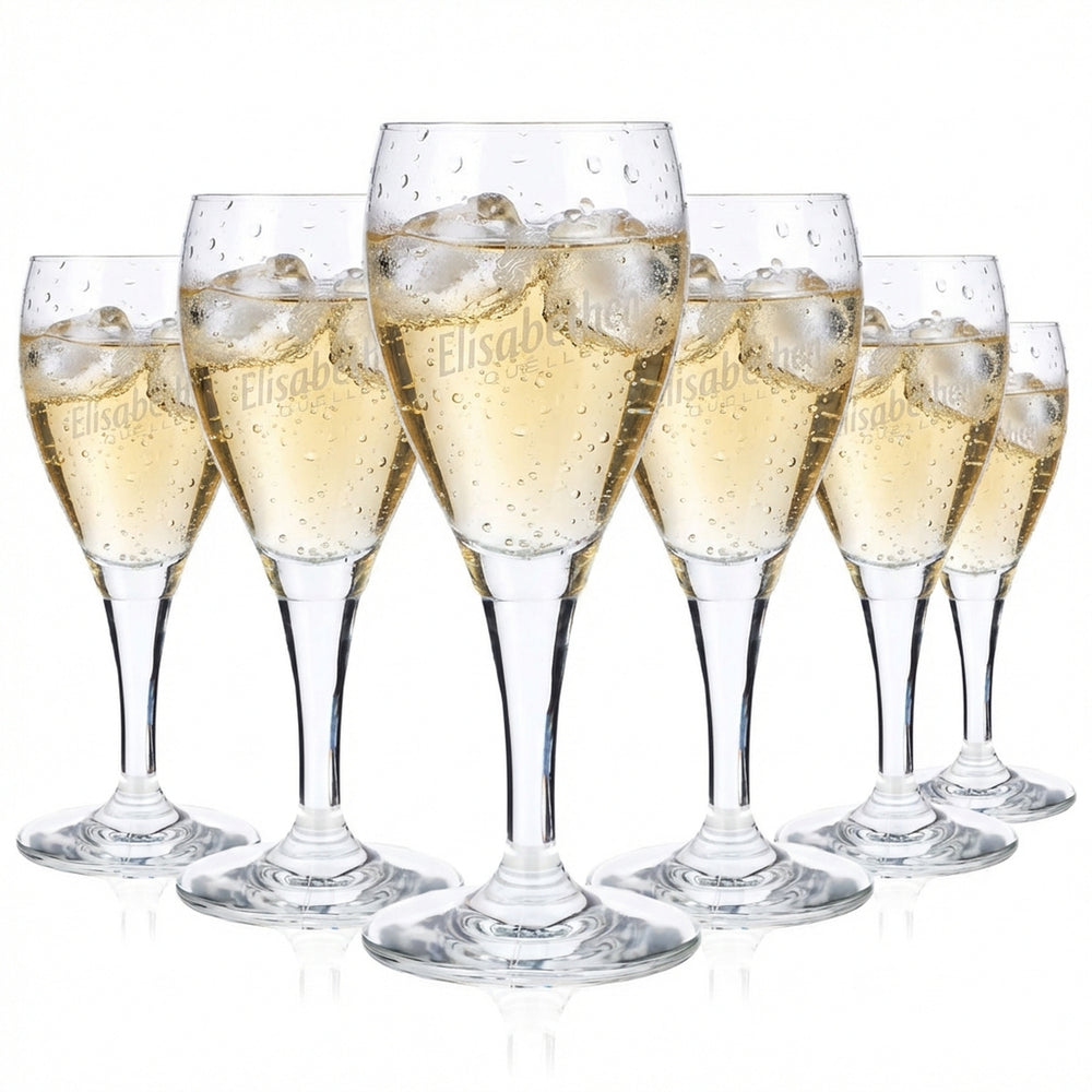 6x Elisabethen Quelle Wasser Glas Trinkgläser Wassergläser 0,16l Kelch Rastal