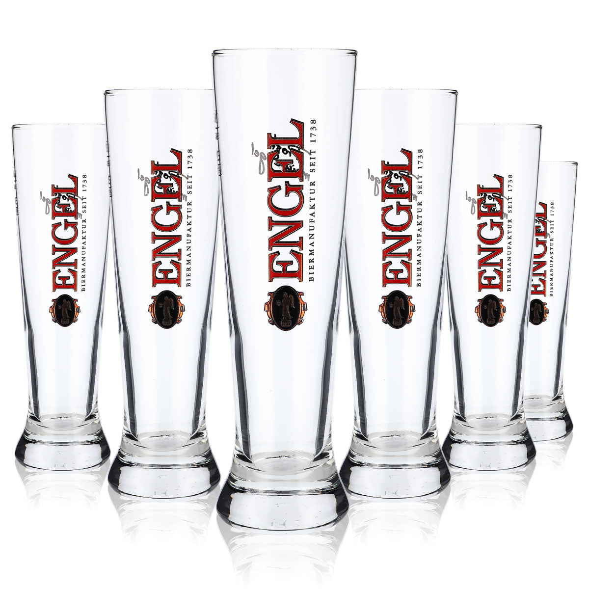 6x Engel Bier Bierglas Weizenbierglas 0,3l Biergläser Prost mein Engel – Ansicht 7