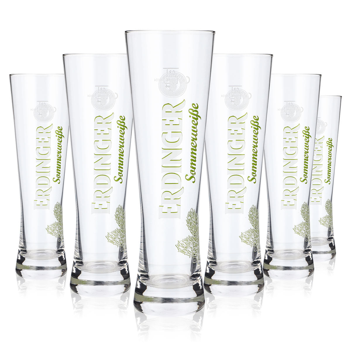 6x Erdinger Weissbier Bierglas Gläser Cup Biergläser 0,3l "Sommerweisse" – Ansicht 5