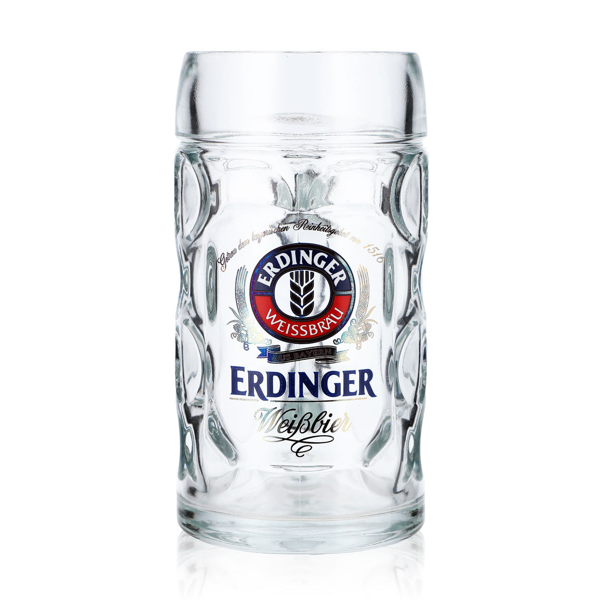 6x Erdinger Weissbier Biergläser Maßkrug 0,5l Bierhumpen Bierseidel – Ansicht 2