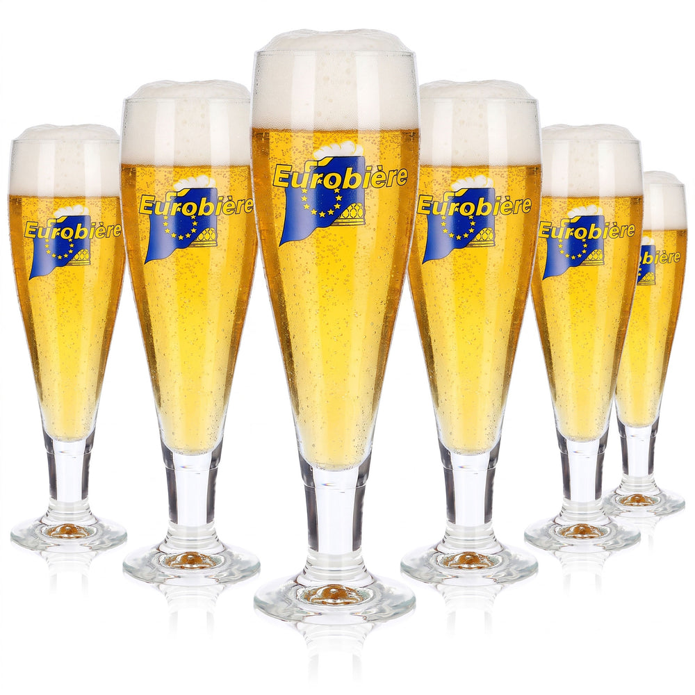 6x Eurobiére Bier Glas 0,3l Pokal Ritzenhoff (6er Set)