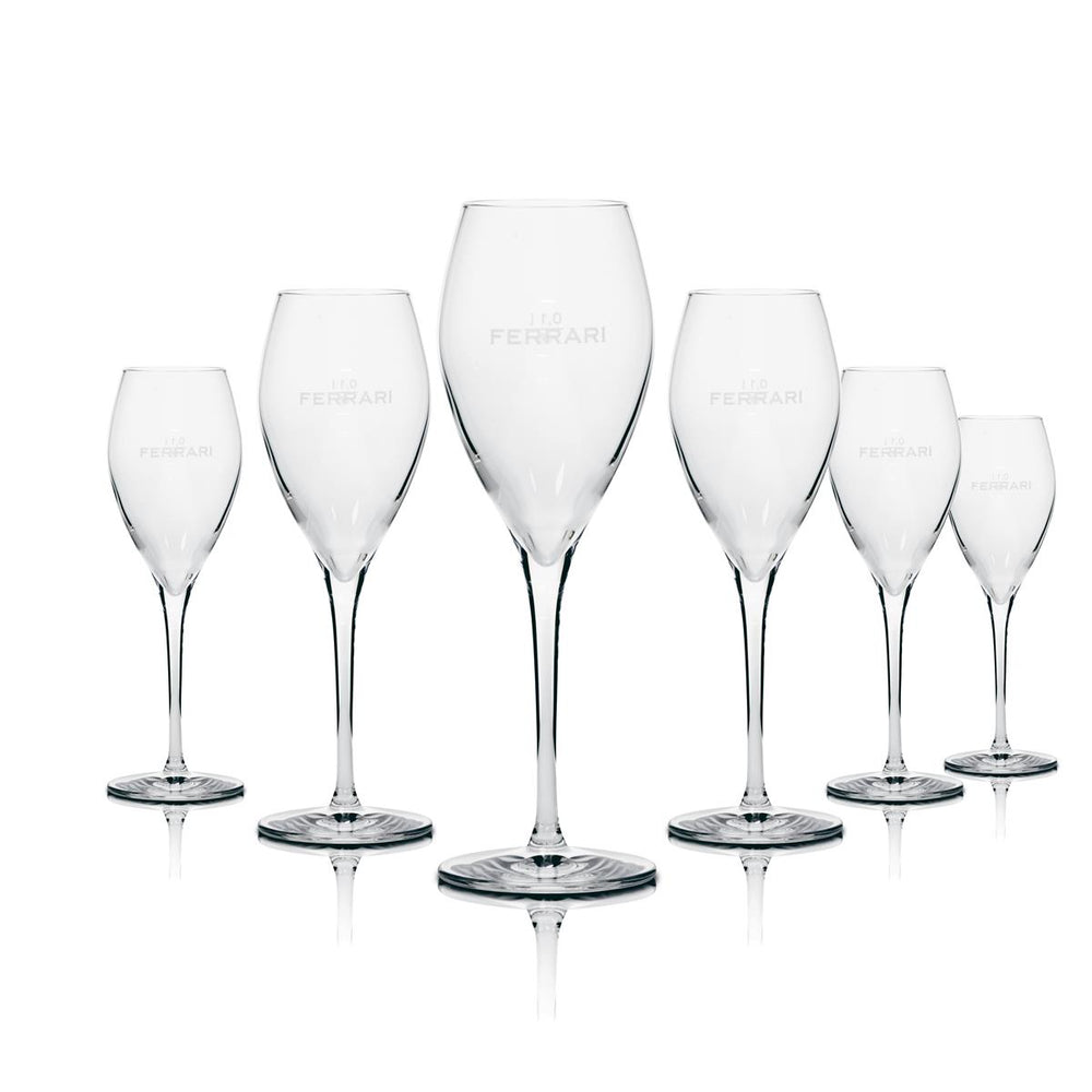 6x Ferrari Champagner Glas Flöte Stölzle