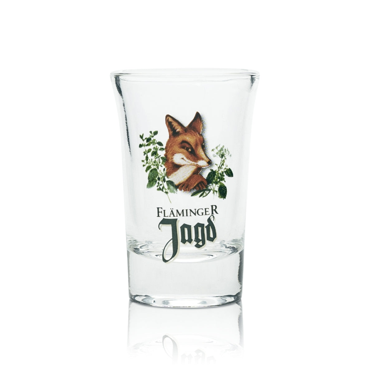 6x Fläminger Jagd Shot Glas 4cl Schnaps Gläser Kurze Stamper Likör Fuchs Gastro – Ansicht 2