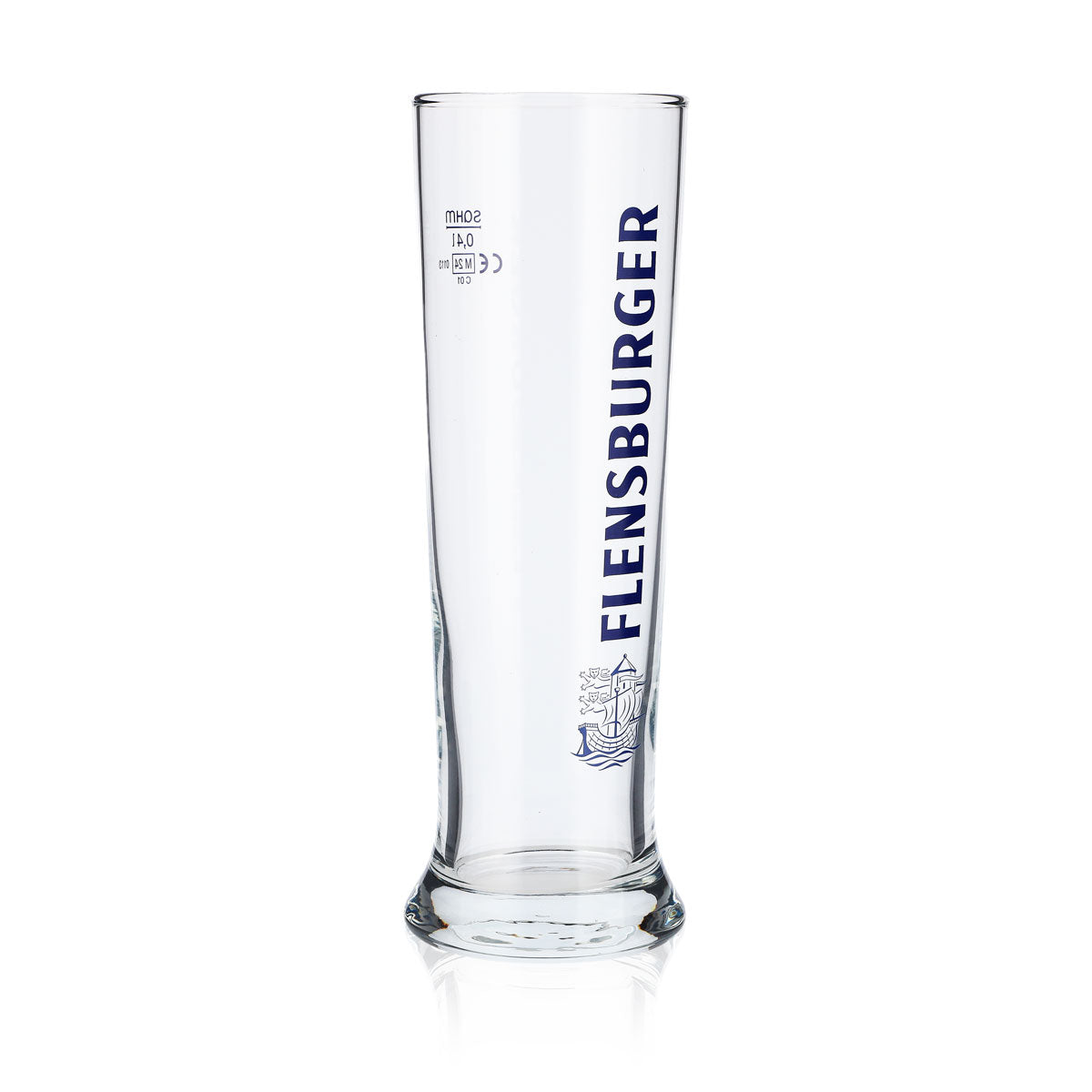 6x Flensburger Bier Glas 0,4l Biergläser Bierglas Becher blau Schrift Vancouver – Ansicht 3