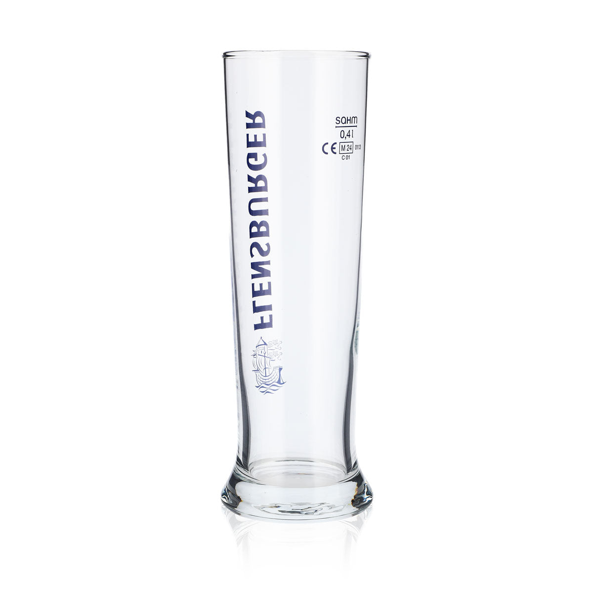 6x Flensburger Bier Glas 0,4l Biergläser Bierglas Becher blau Schrift Vancouver – Ansicht 4