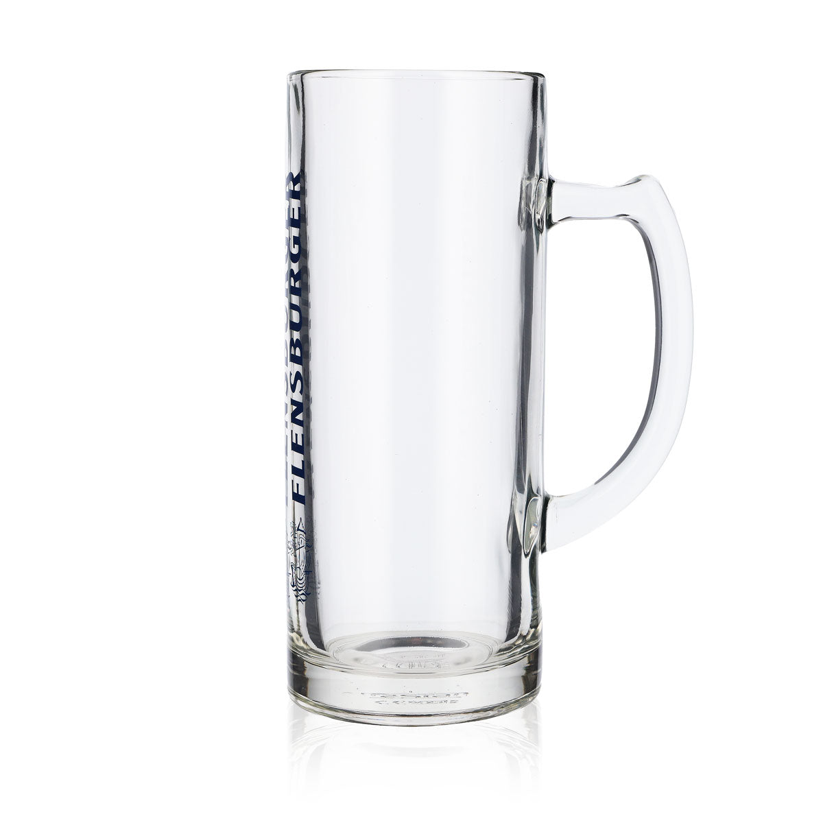 6x Flensburger Bier Glas 0,5l Biergläser Krug Seidel Humpen blaue Schrift – Ansicht 6