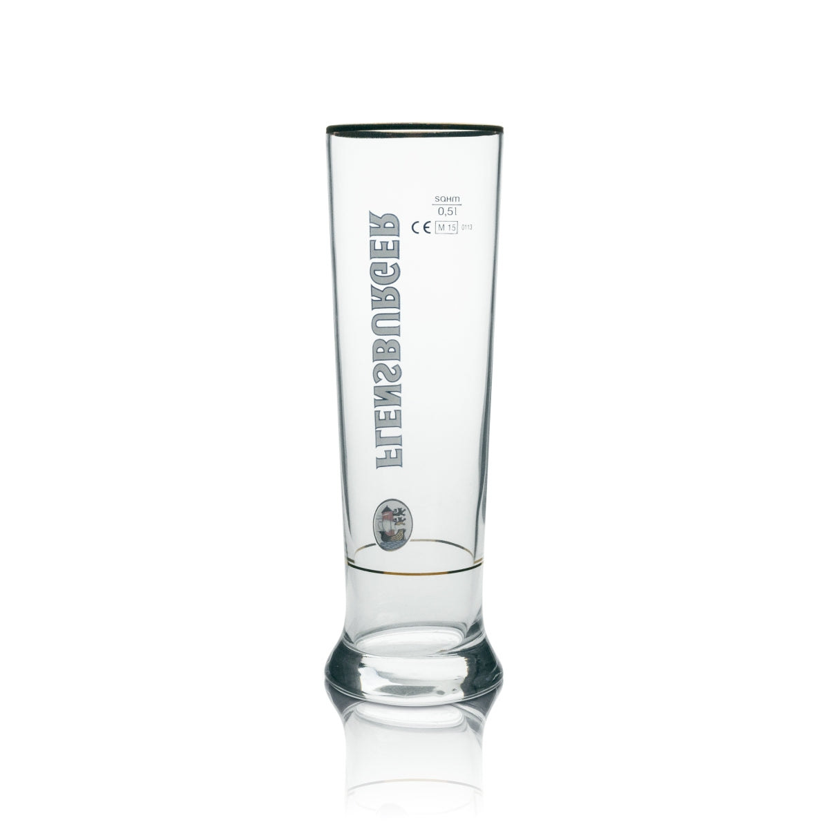 6x Flensburger Bier Glas 0,5l Exclusiv-Tumblers Vancouver Sahm Goldrand – Ansicht 3
