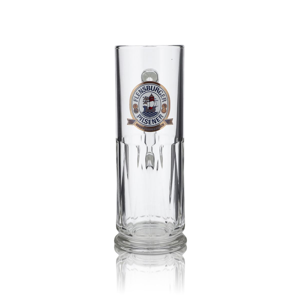 6x Flensburger Glas Bierkrug Bierseidel Biergläser Leopold Seidel - 0,4 – Ansicht 2