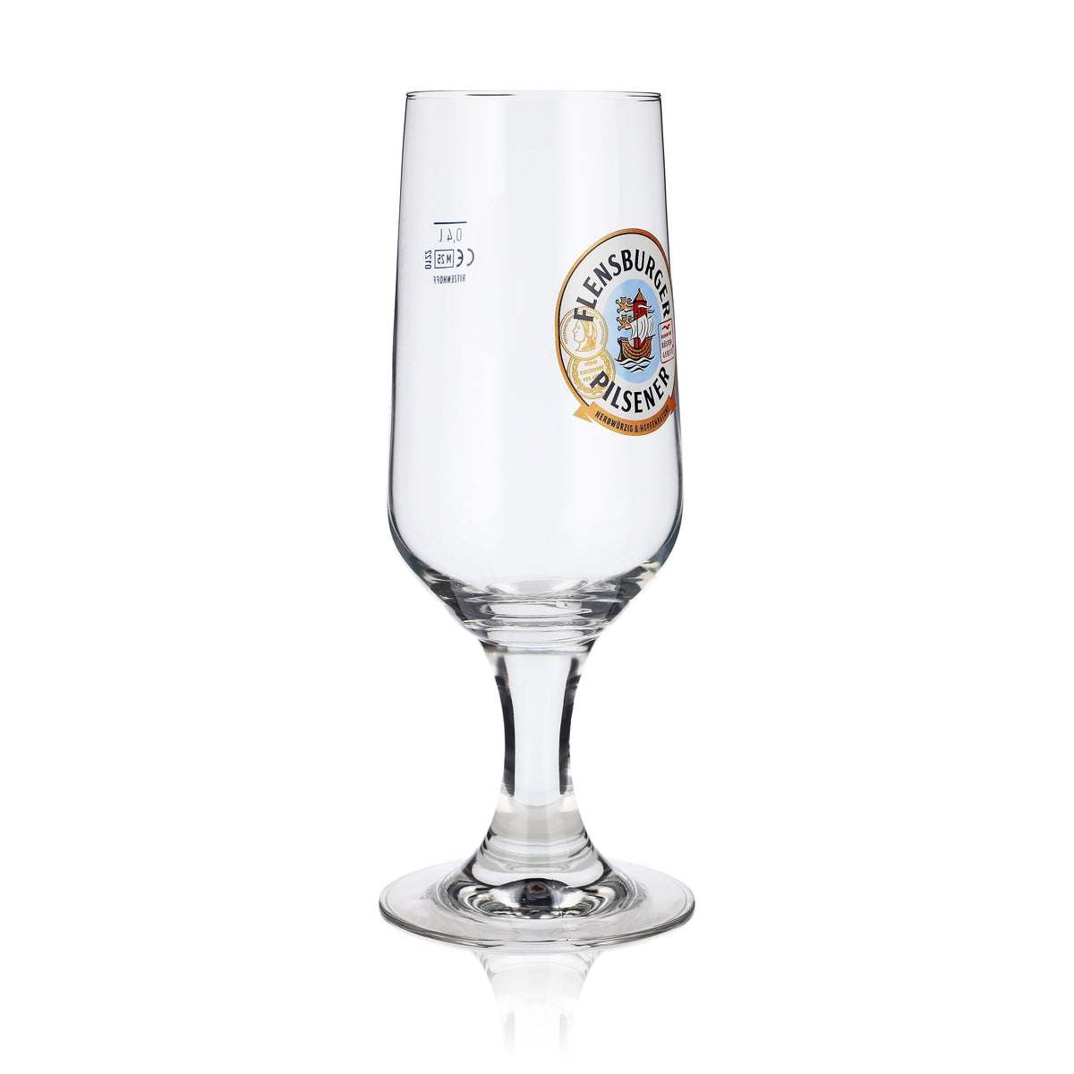 6x Flensburger Pokalglas Biergläser 0,4l Gläser Goldrand Ritzenhoff – Ansicht 3