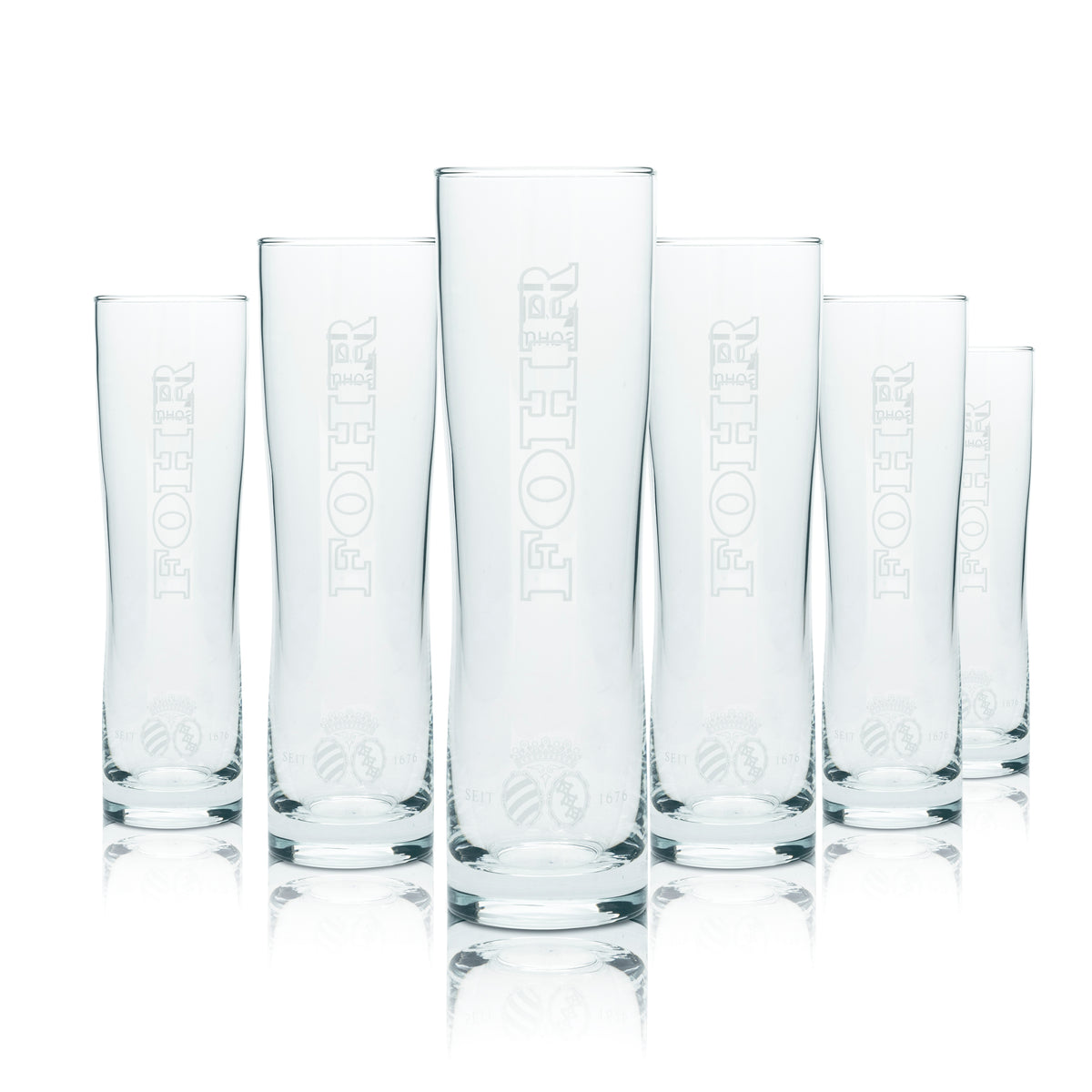 6x Fohr Bier Glas 0,2l Pokal Becher Tulpe Gläser Brauerei Gastro Bar Pils Beer – Ansicht 4