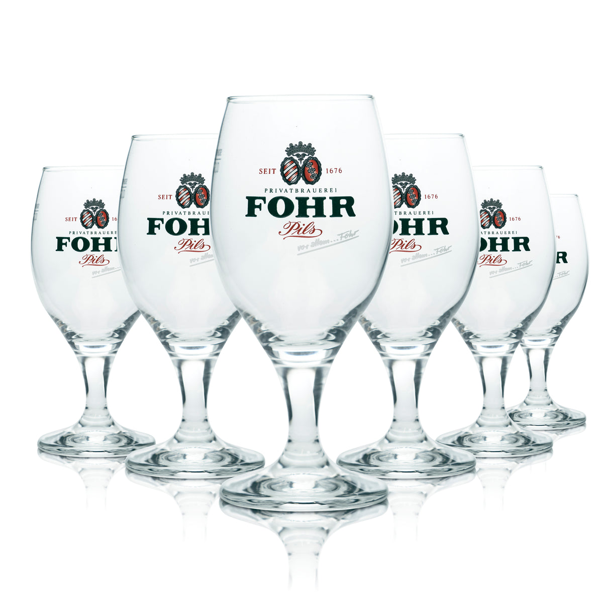 6x Fohr Bier Glas 0,3l Pokal Tulpe Becher Gläser Brauerei Gastro Bar Pils Beer – Ansicht 4