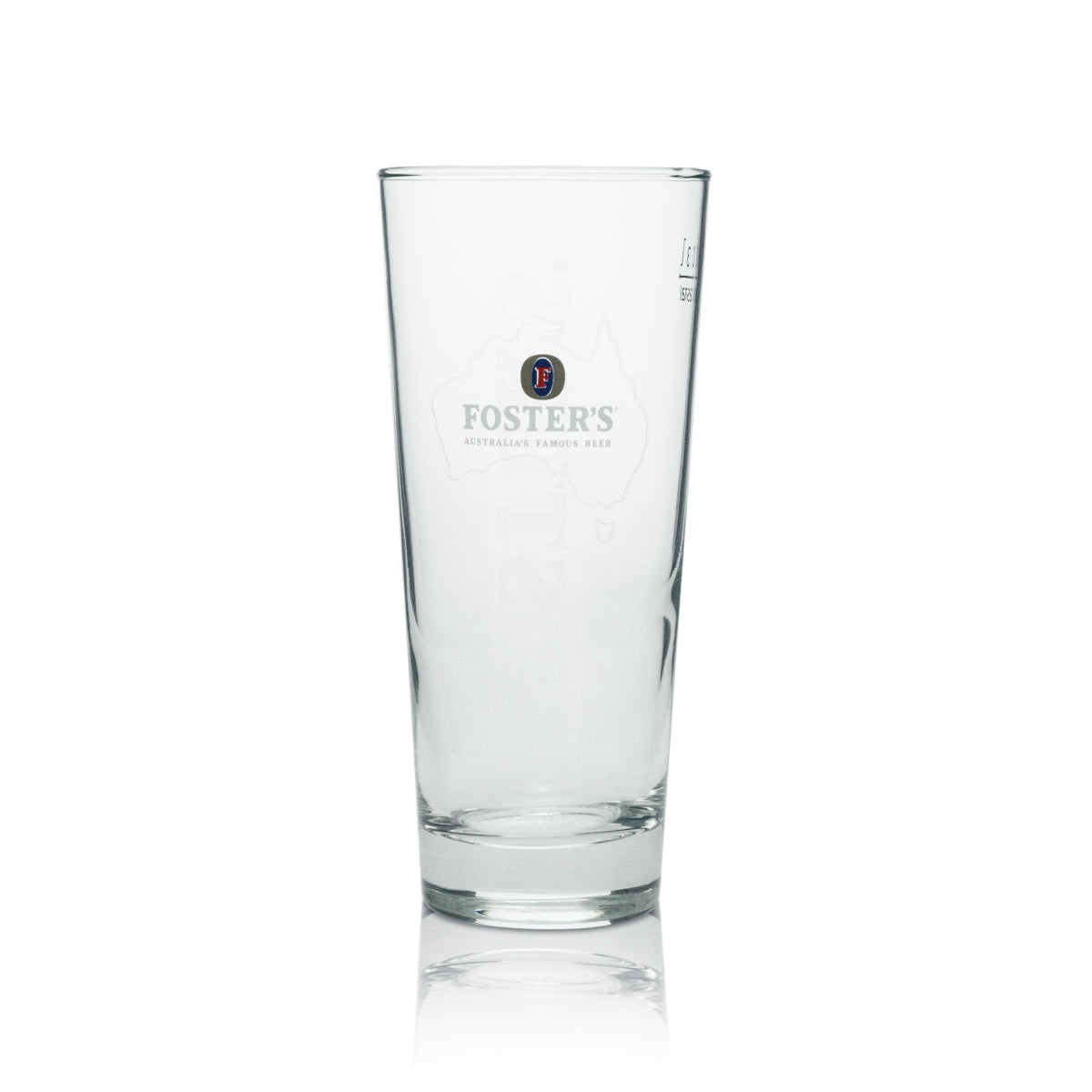 6x Fosters Bier Glas Longdrink "Landkarte" 300ml rastal – Ansicht 2