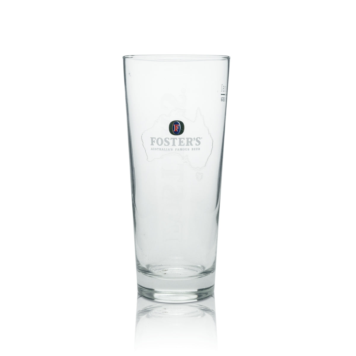 6x Fosters Bier Glas Longdrink "Landkarte" 500ml rastal – Ansicht 2