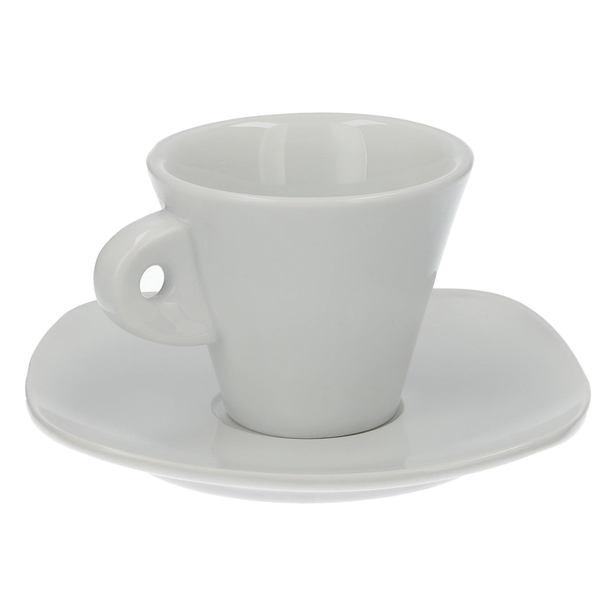 6x Franco Kaffee Kaffeservice Tasse + Unterteller Weiß – Ansicht 3