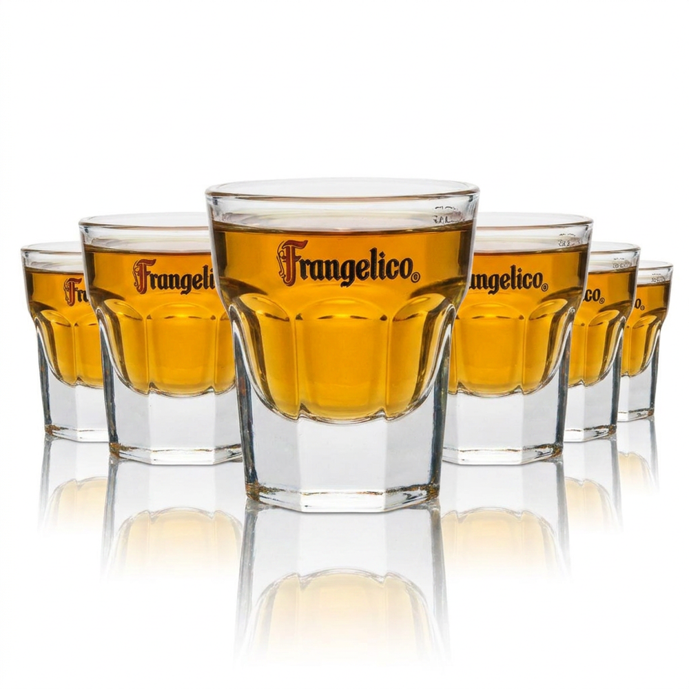 6x Frangelico Schnapsglas Shotglas 2cl Haselnusslikör Sour Cocktail Gläser