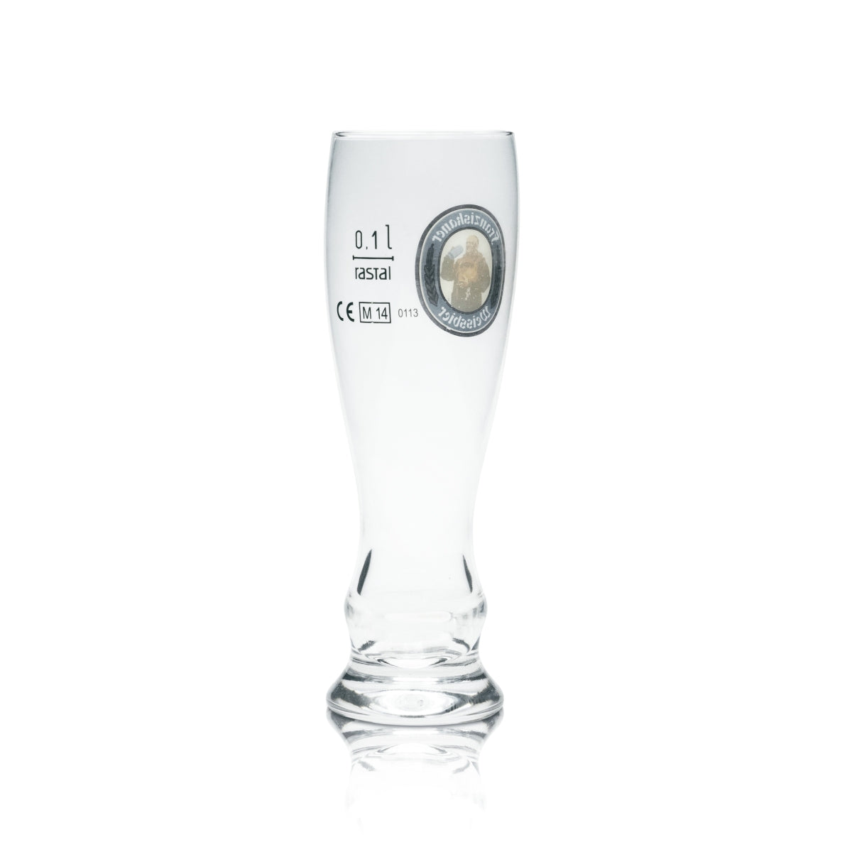 6x Franziskaner Bier Glas 0,1l Miniatur Weißbier Gläser Weizen Hefe Empfang – Ansicht 3