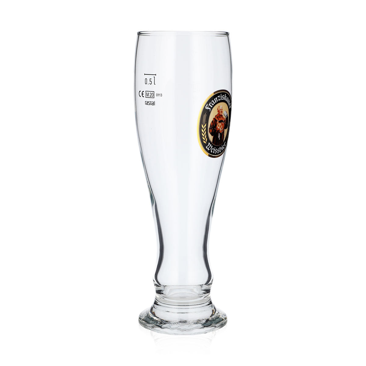 6x Franziskaner Bier Glas Biergläser Weizenbierglas 0,5l Weißbierglas Rastal – Ansicht 4
