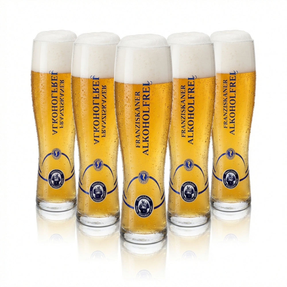 6x Franziskaner Weißbier Glas 0,5l Hefe Weizen Gläser Alkoholfrei Geeicht Gastro