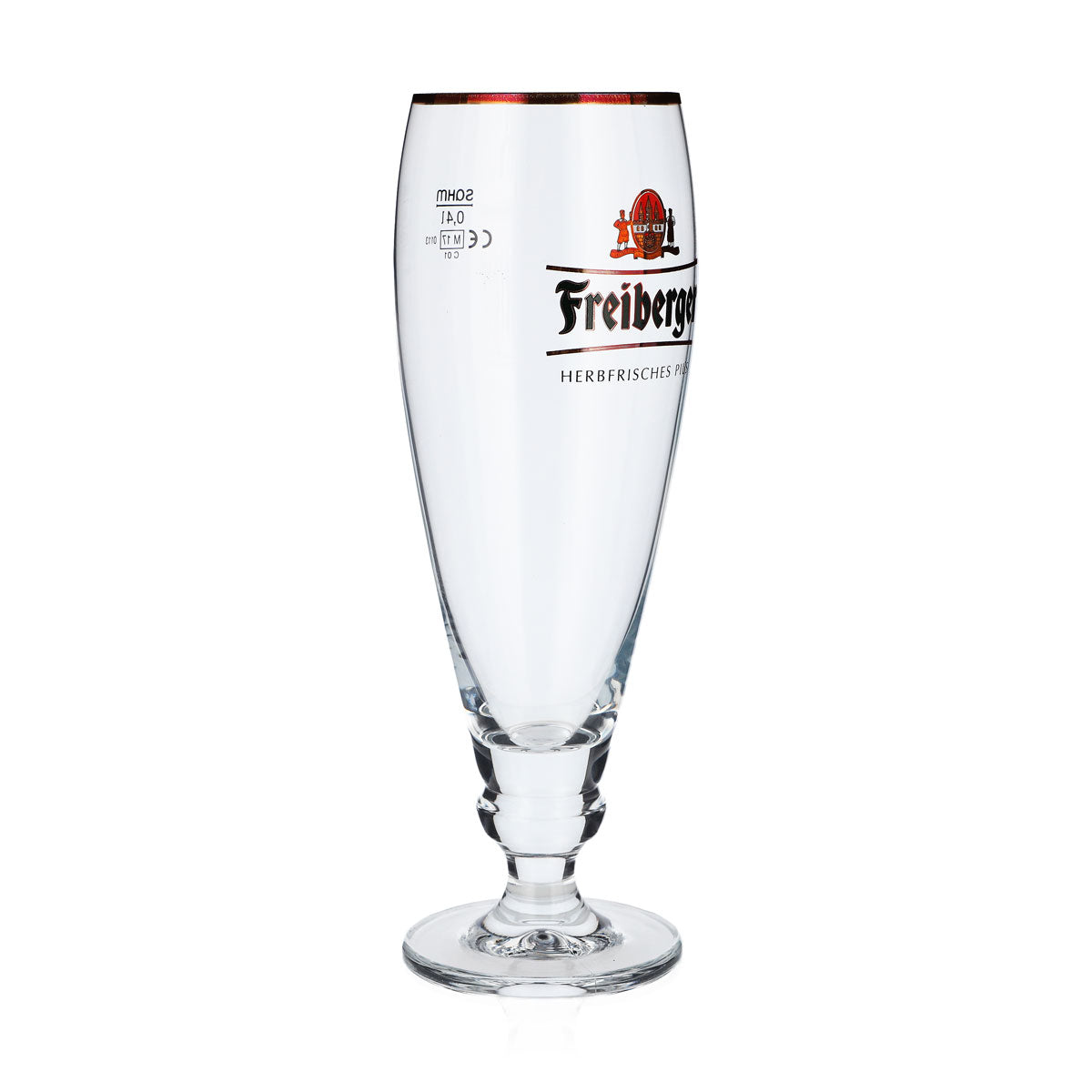 6x Freiberger Bier Glas Biergläser Pokalglas 0,4l Exklusivglas Sahm – Ansicht 3