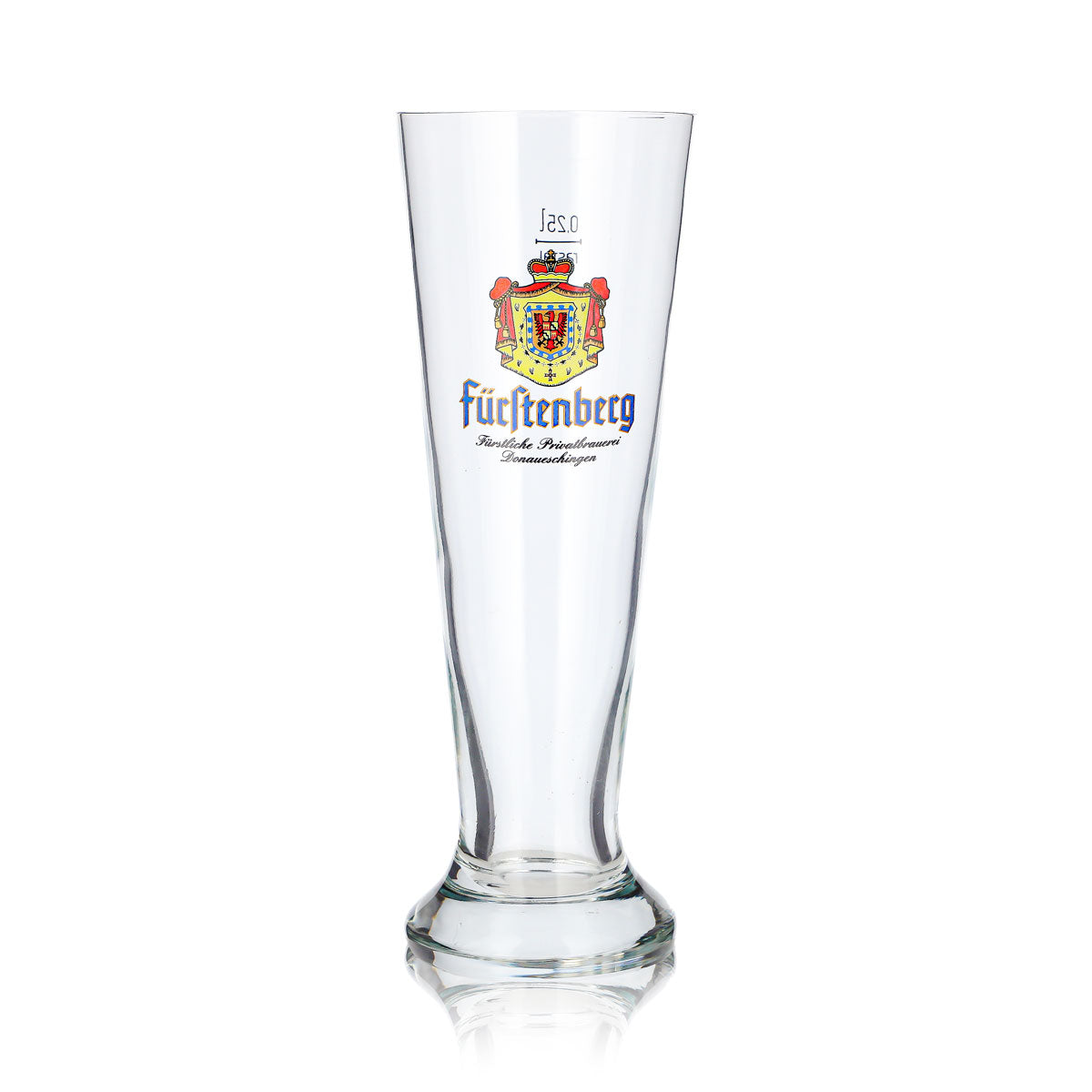 6x Fürstenberg Bier Glas 0,25l Pokal Fürstliche Privatbrauerei Rastal (6er Set) – Ansicht 2