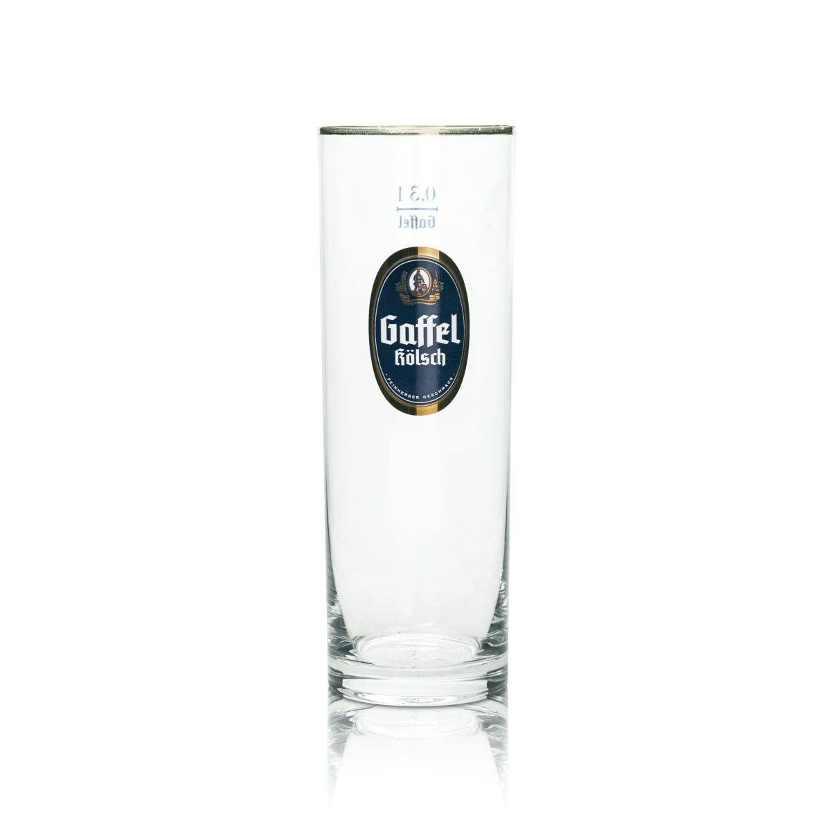 6x Gaffel Bier Glas 0,3l Kölsch Stange Becher Goldrand Gläser Köln Pils Beer Bar – Ansicht 2