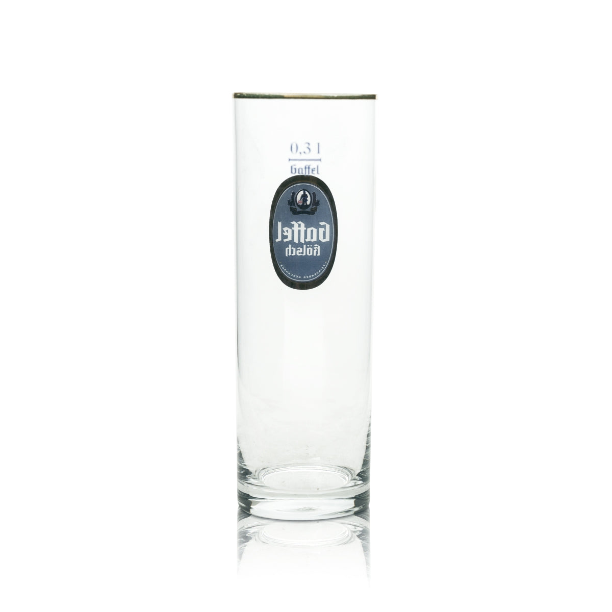 6x Gaffel Bier Glas 0,3l Kölsch Stange Becher Goldrand Gläser Köln Pils Beer Bar – Ansicht 3