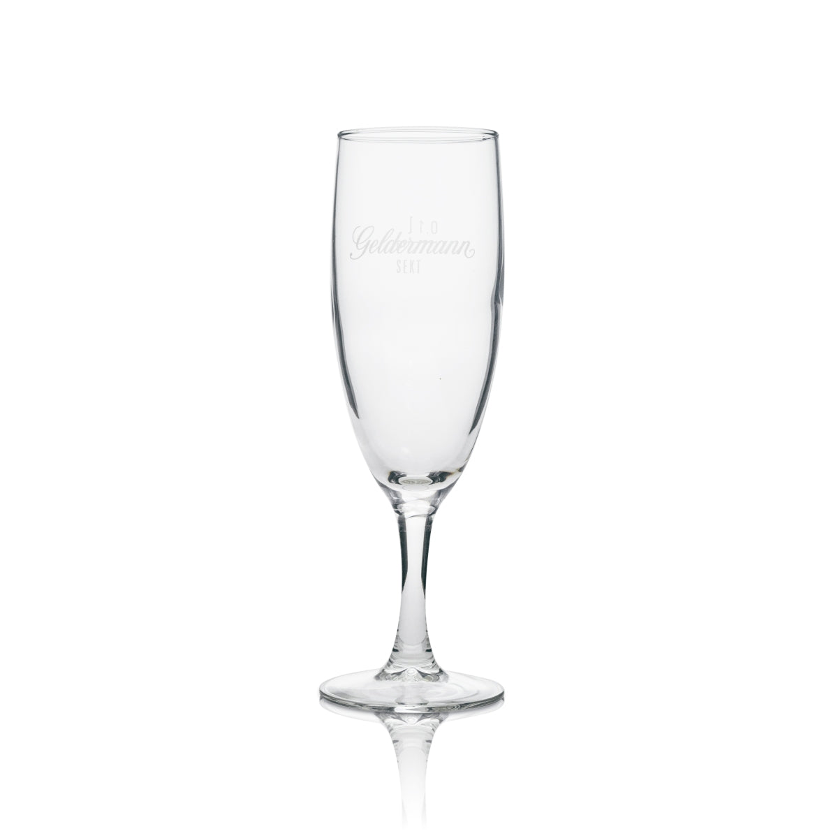 6x Geldermann Sekt Glas Flöte länglich 0,1l – Ansicht 2
