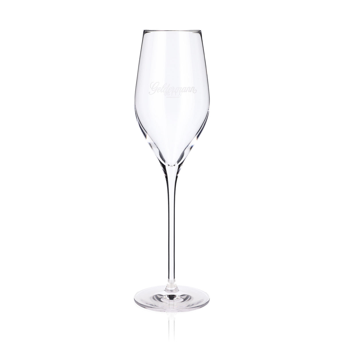6x Geldermann Sekt Glas Stölzle Sektgläser Flöte Eichung auf 0,1l Füllmenge 0,265l langer Stiel – Ansicht 2