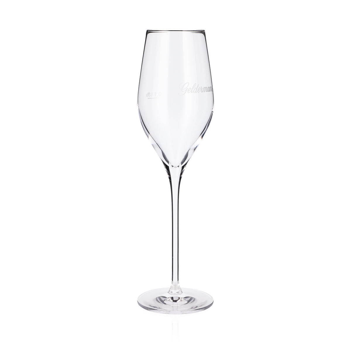 6x Geldermann Sekt Glas Stölzle Sektgläser Flöte Eichung auf 0,1l Füllmenge 0,265l langer Stiel – Ansicht 3