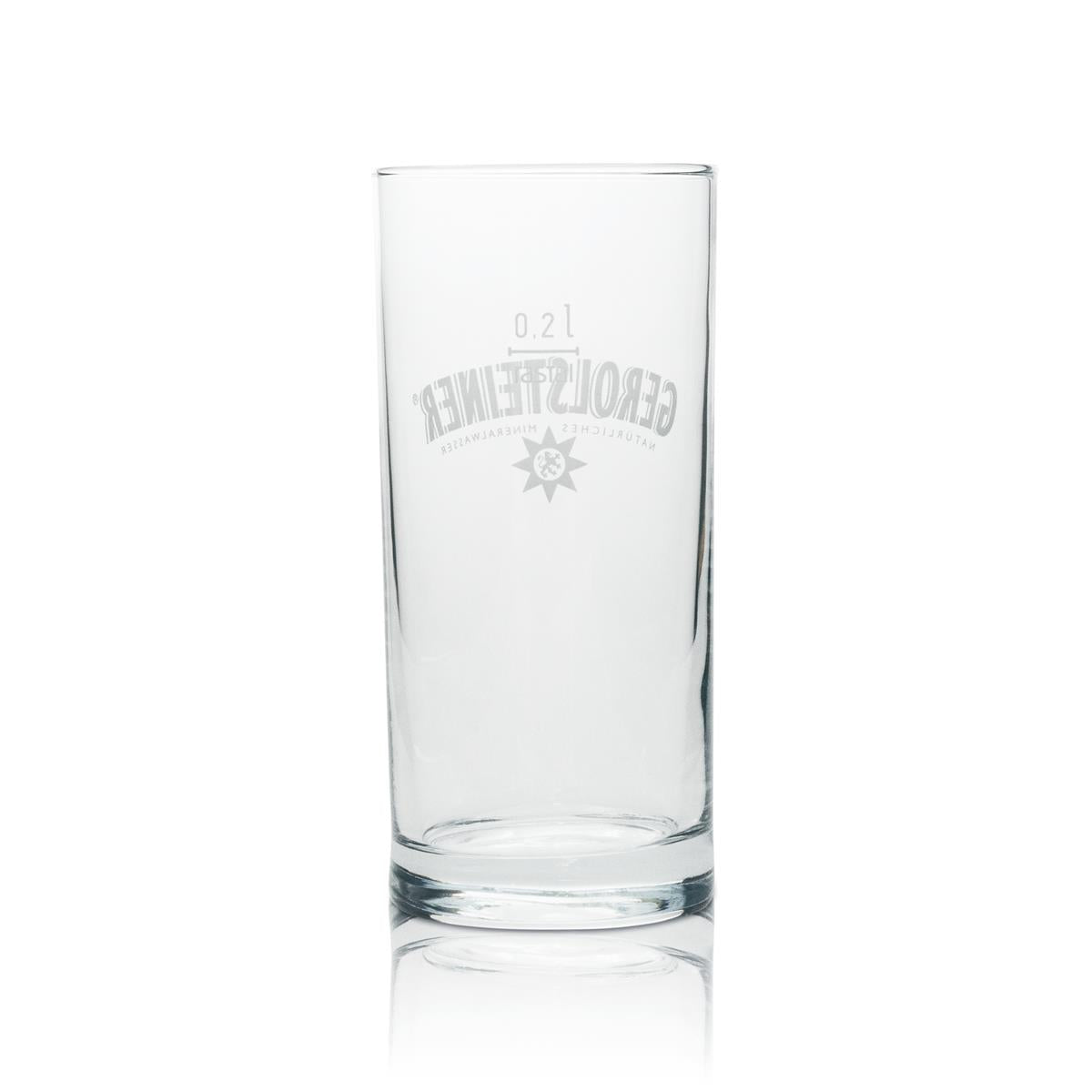 6x Gerolsteiner Wasser Glas 0,2l Becher Rastal – Ansicht 3