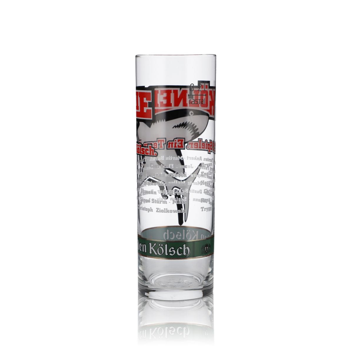 6x Gilden Glas 0,2l Kölschglas Kölschstange Kölner Haie Sonderedition Gläser Set – Ansicht 4