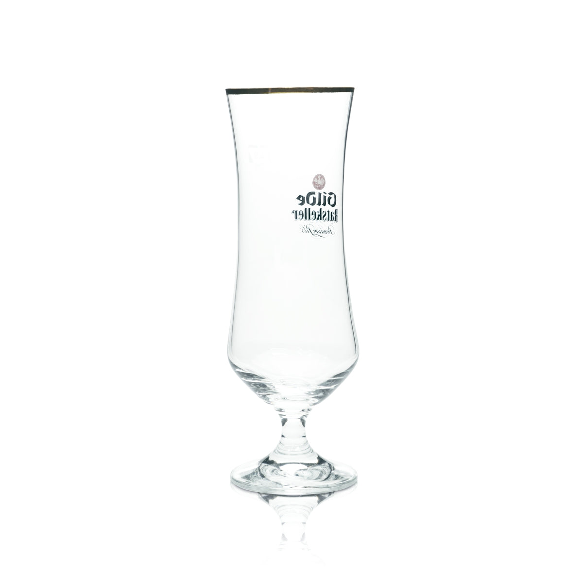 6x Gilden Pilsener Bier Glas 0,4l Pokal Tulpe Ratskeller Goldrand Pils Gläser – Ansicht 3