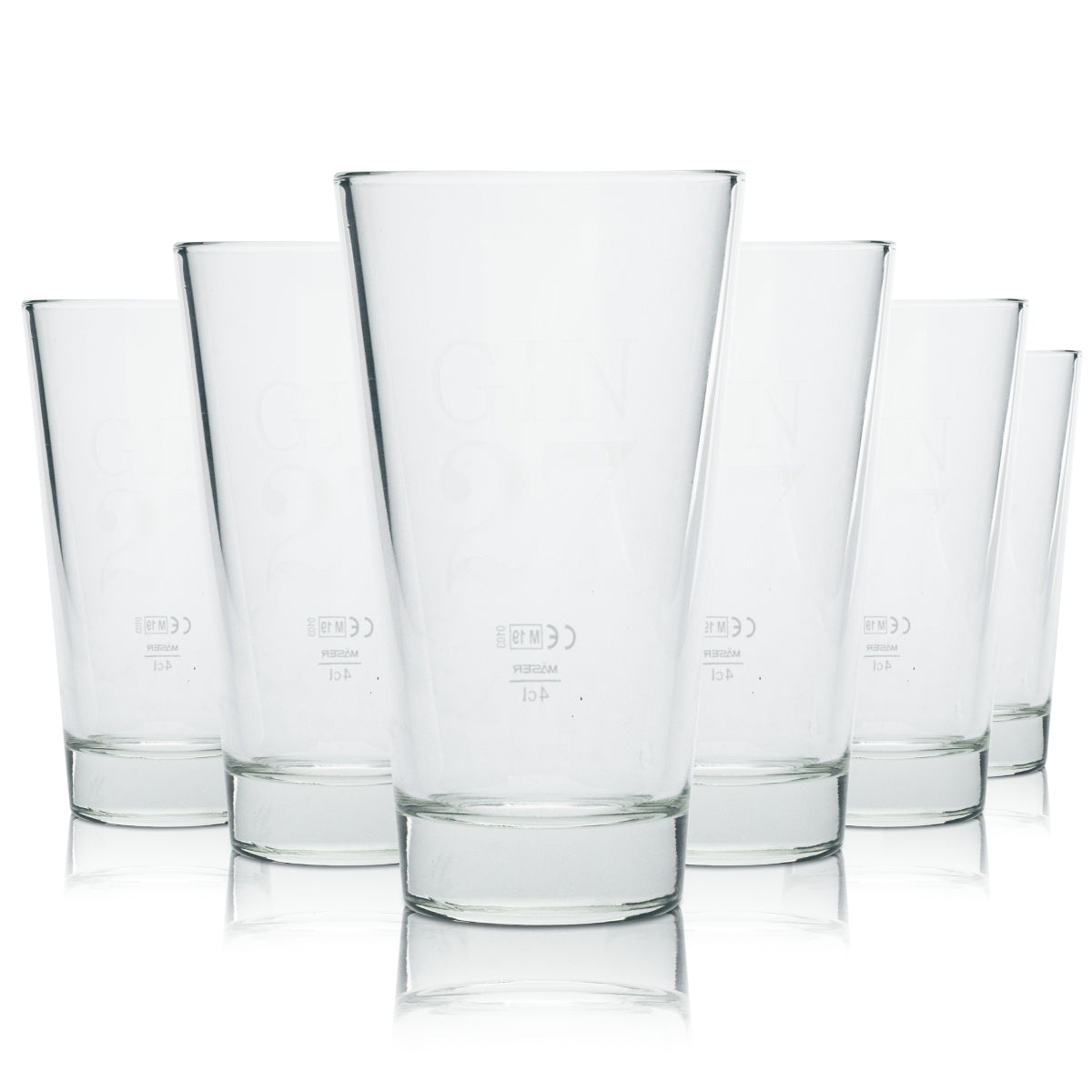 6x Gin 27 Longdrinkglas 0,3l Becher Cocktail Tonic Gläser Gastro CHE Appenzell