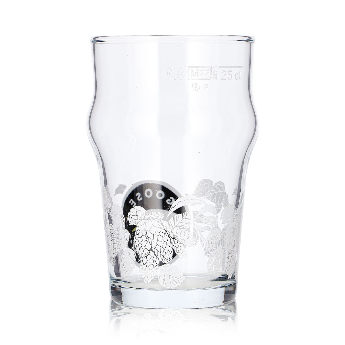 6x Goose Island Bier Glas 0,25l Longdrink Gans Logo Nuss-Motiv Weiß Sahm – Ansicht 5