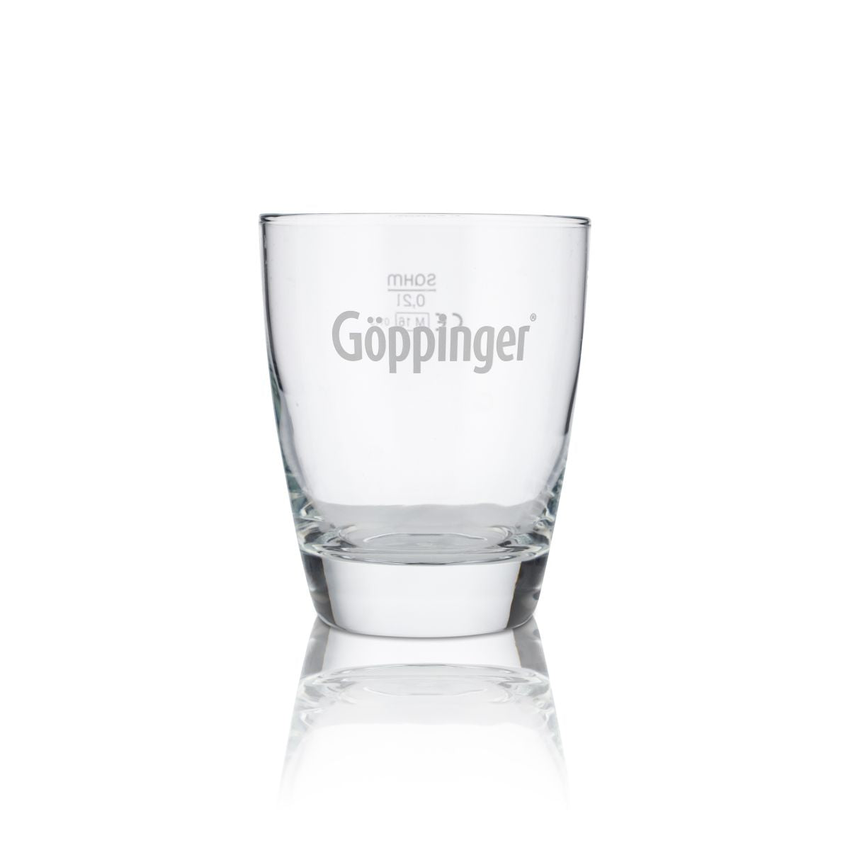 6x Göppinger Glas 0,2l Mineralwasser Sprudel Tumbler Becher Gläser Set Gastro – Ansicht 2