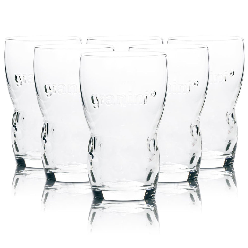 6x Granini Glas 0,2l Kontur Saft Wasser Limo Longdrink Cocktail Gläser Gastro