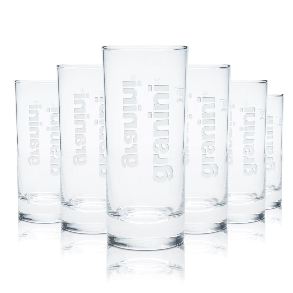 6x Granini Glas 0,2l Longdrinkglas Willi Becher Trinkglas Gläser Set Saft Wasser
