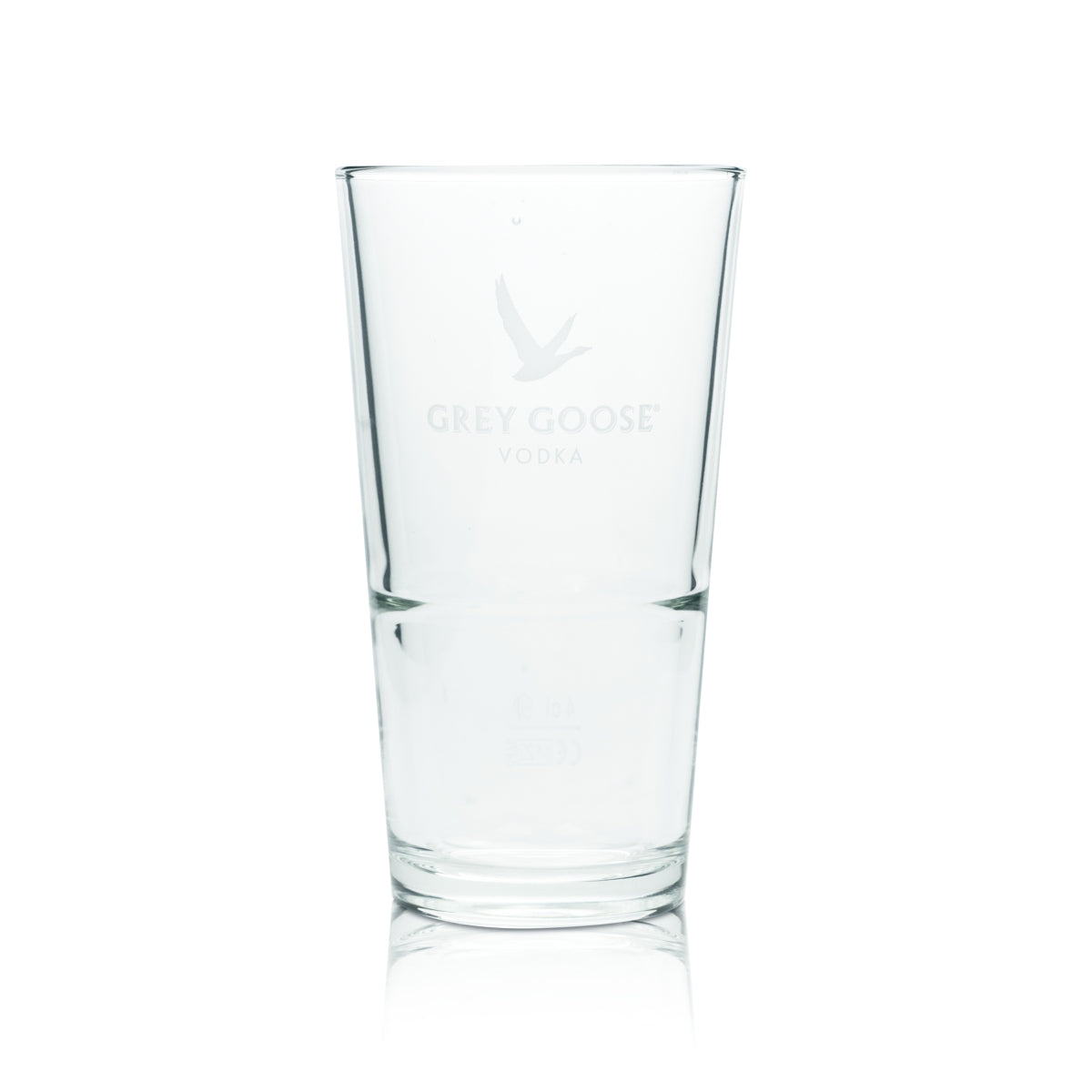 6x Grey Goose Glas 0,37l Longdrink Cocktail Gläser Stapelbar Geeicht Gastro Bar – Ansicht 2